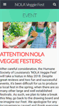 Mobile Screenshot of nolaveggiefest.com