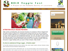 Tablet Screenshot of nolaveggiefest.com